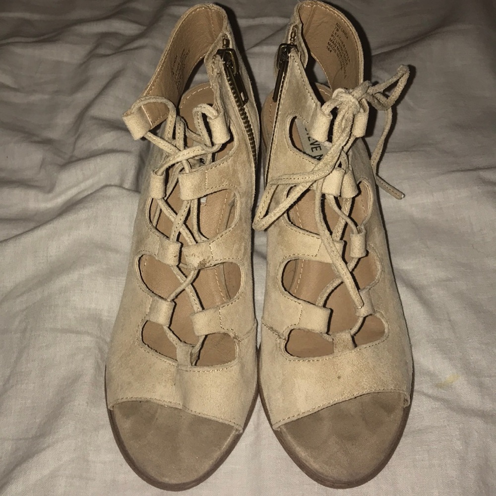 Steve Madden Lace Up Block Heels